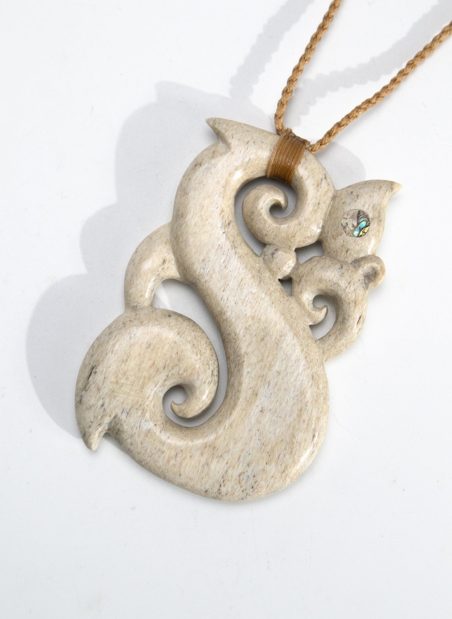 Carved Whalebone Manaia Necklace