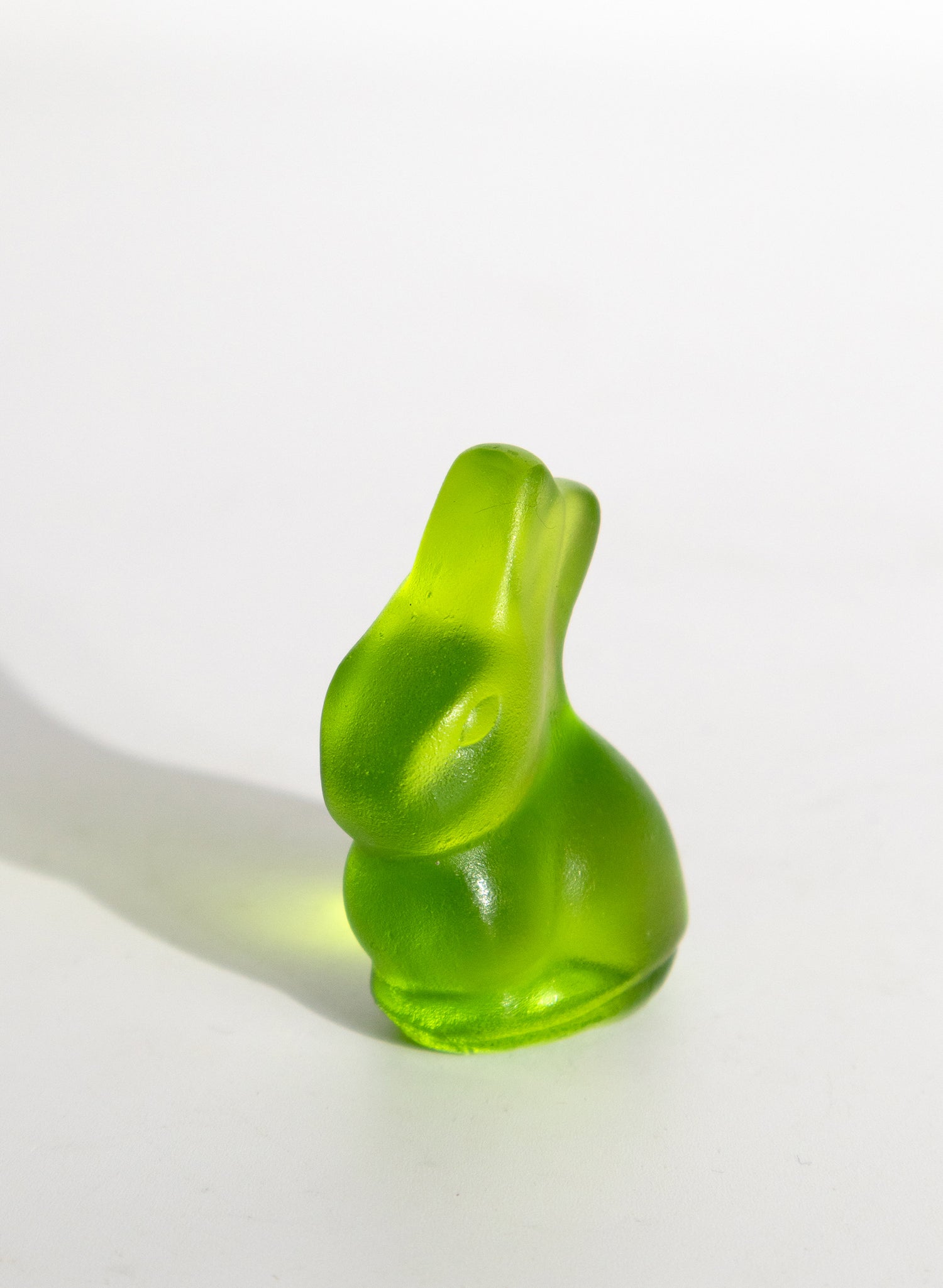 Tiny Glass Bunny - Lime