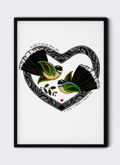 Aroha Piwakawaka - Giclée Print