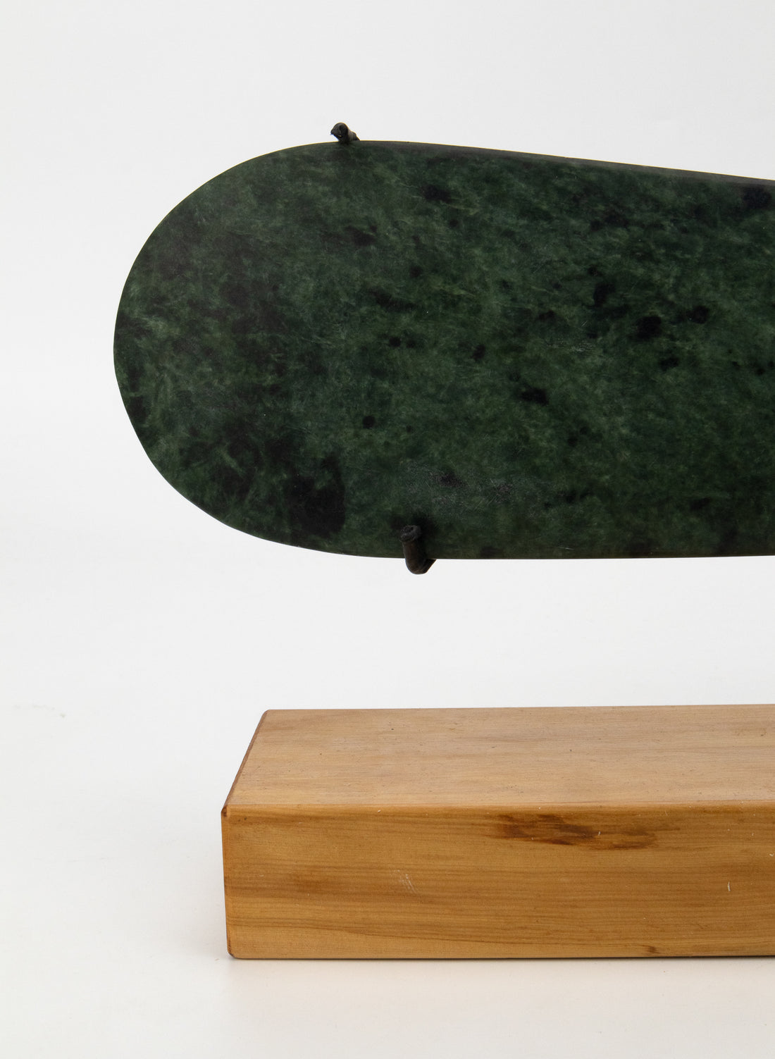 Mere Manaia Pounamu on Stand