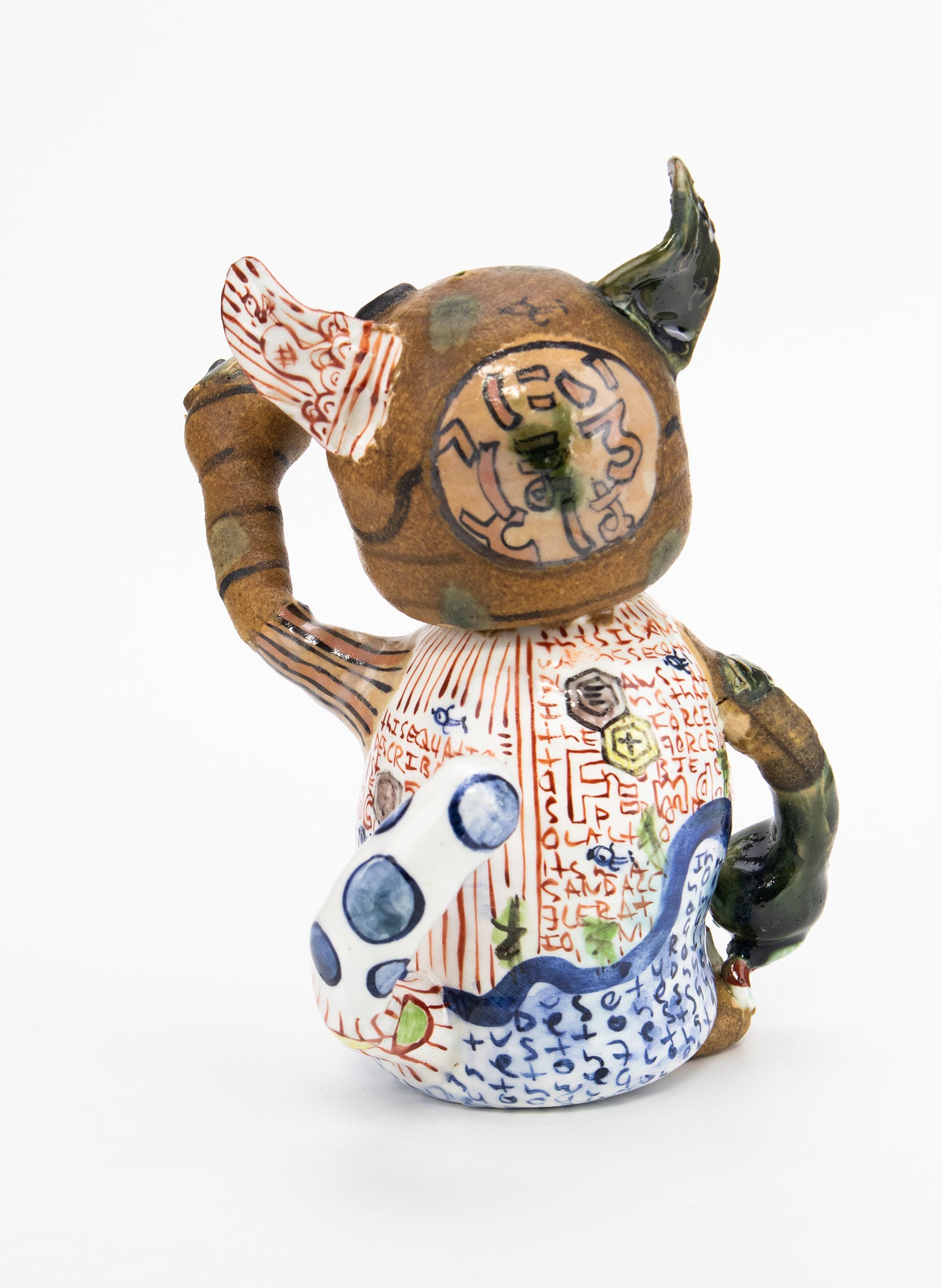 Yobitsugi Style Cat Sculpture 