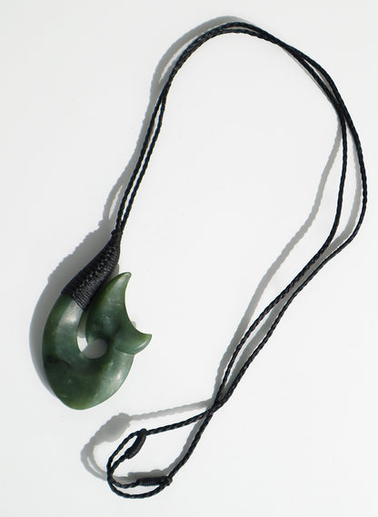 Hei Matau Greenstone Pendant