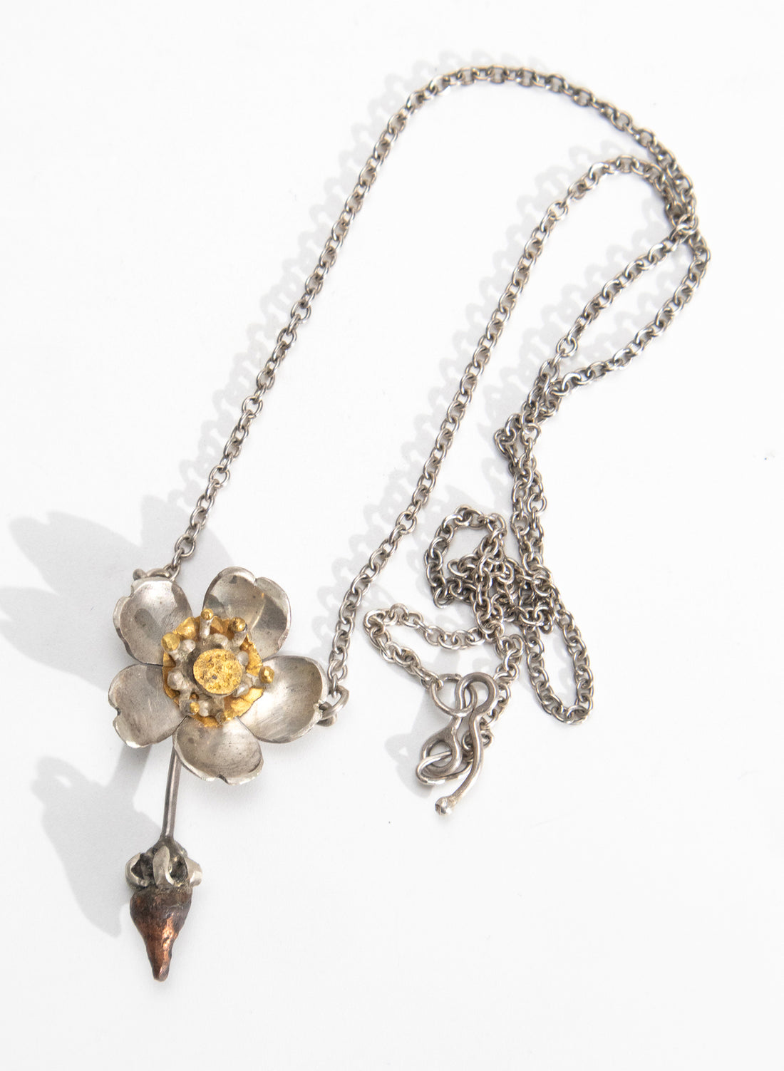 Rosa 24ct Gold, Sterling Silver Necklace