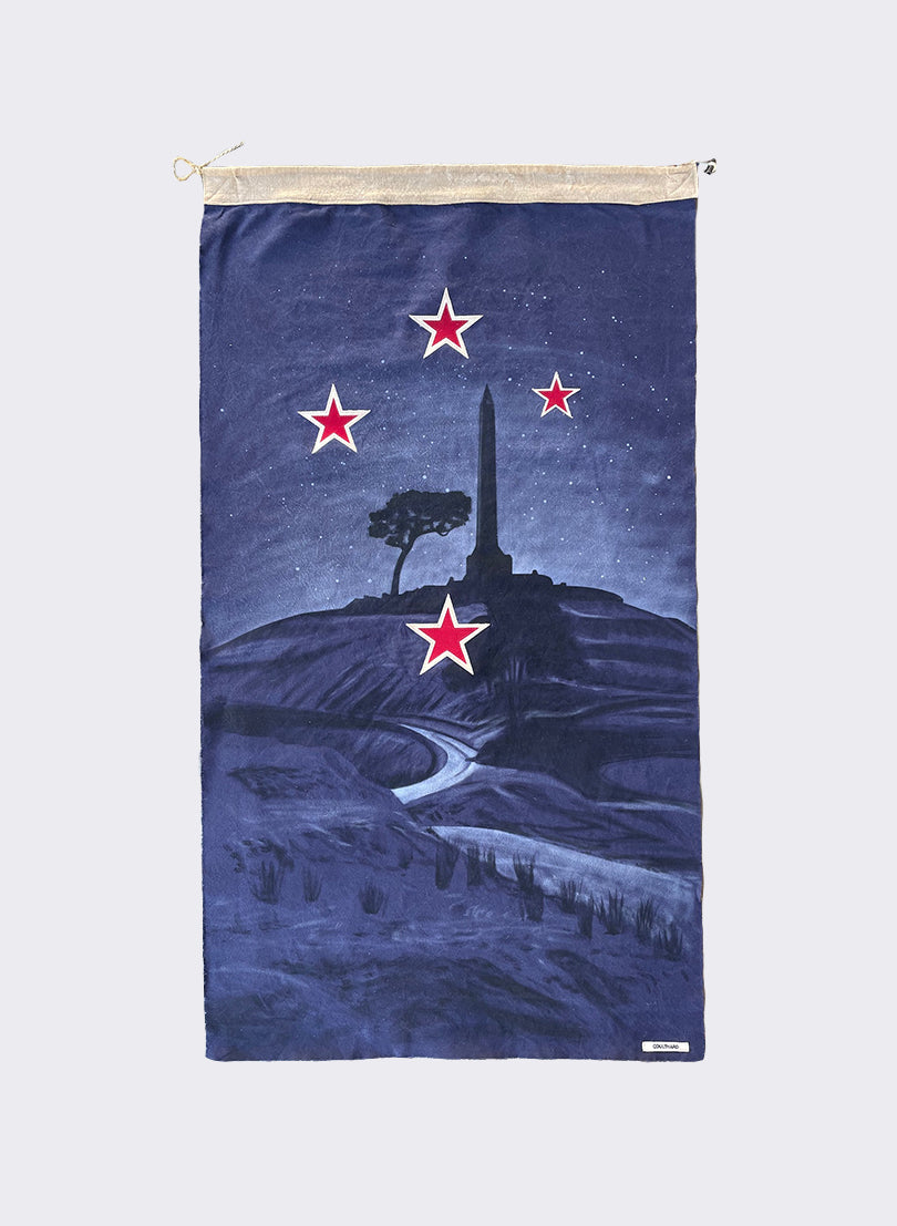 One Tree Hill, Southern Cross, Navy &amp; Black - Vertical Flag 689