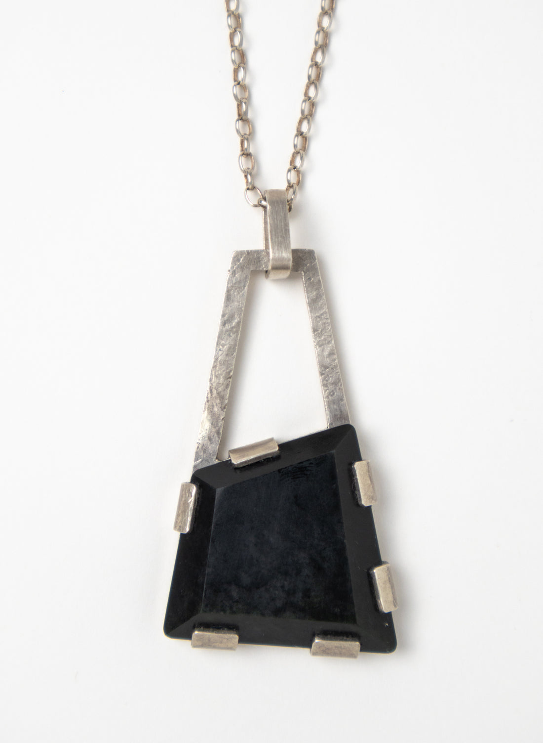 Faceted Pounamu Geometric Pendant