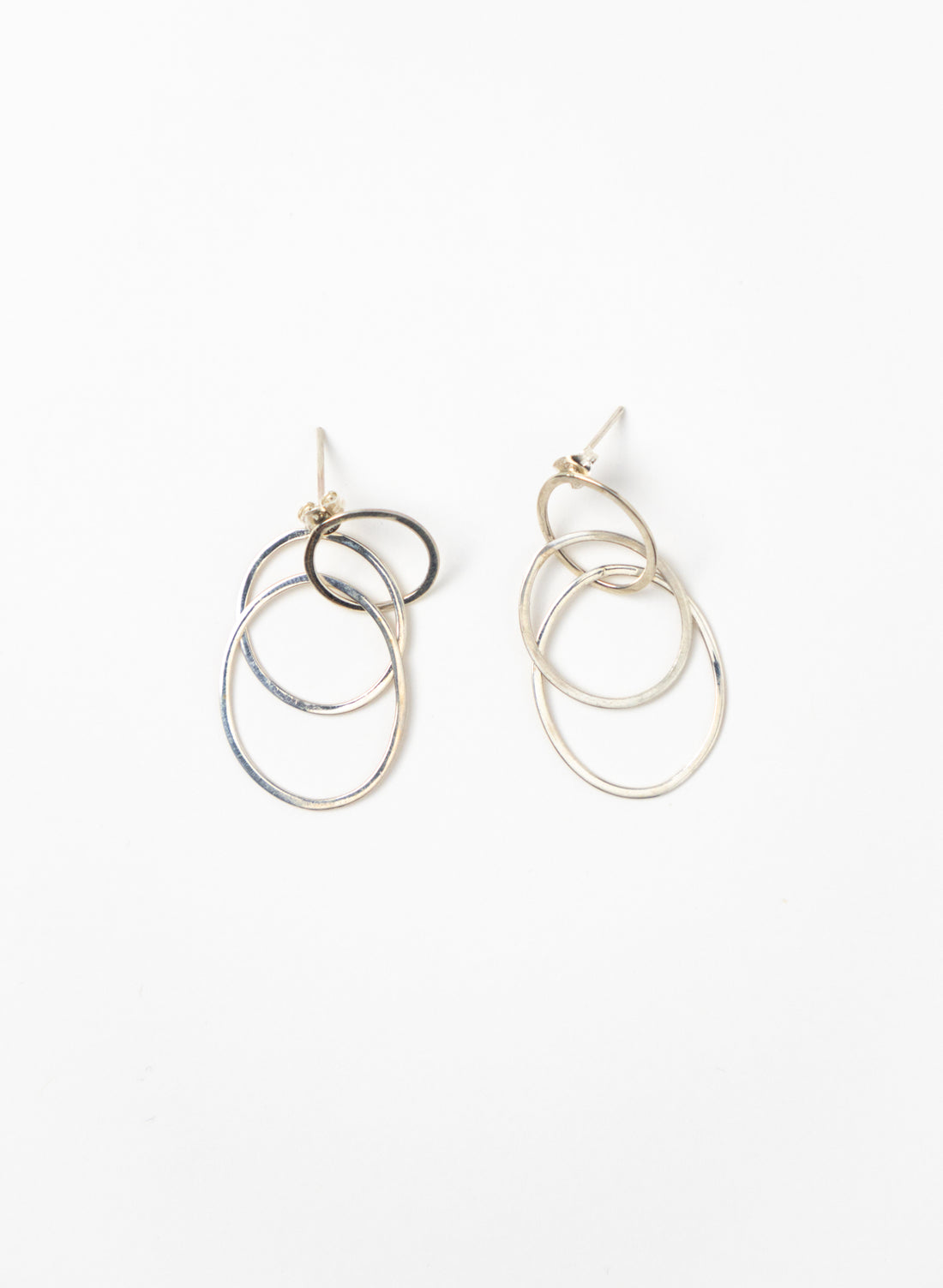 3 Link Stud Earrings