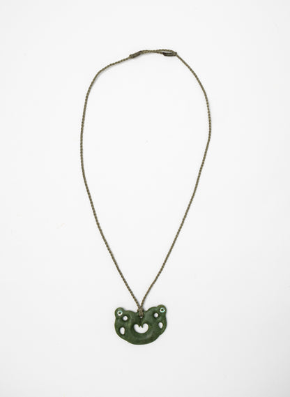 Carved Pounamu Pekapeka Pendant