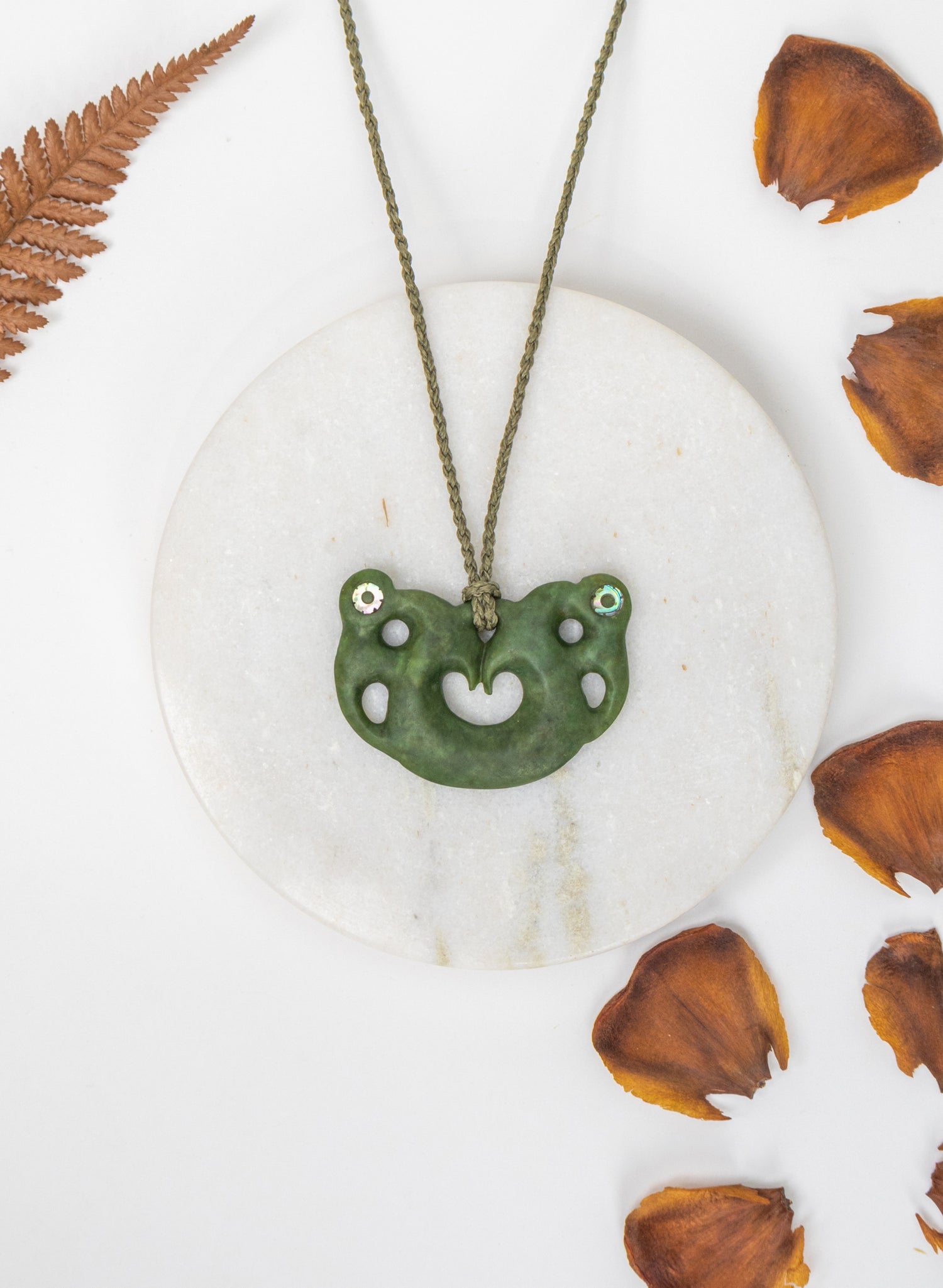 Carved Pounamu Pekapeka Pendant