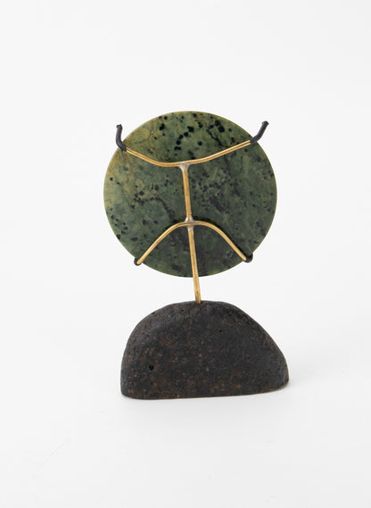 Pounamu Disc Sculpture