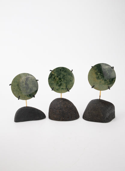 Pounamu Disc Sculpture