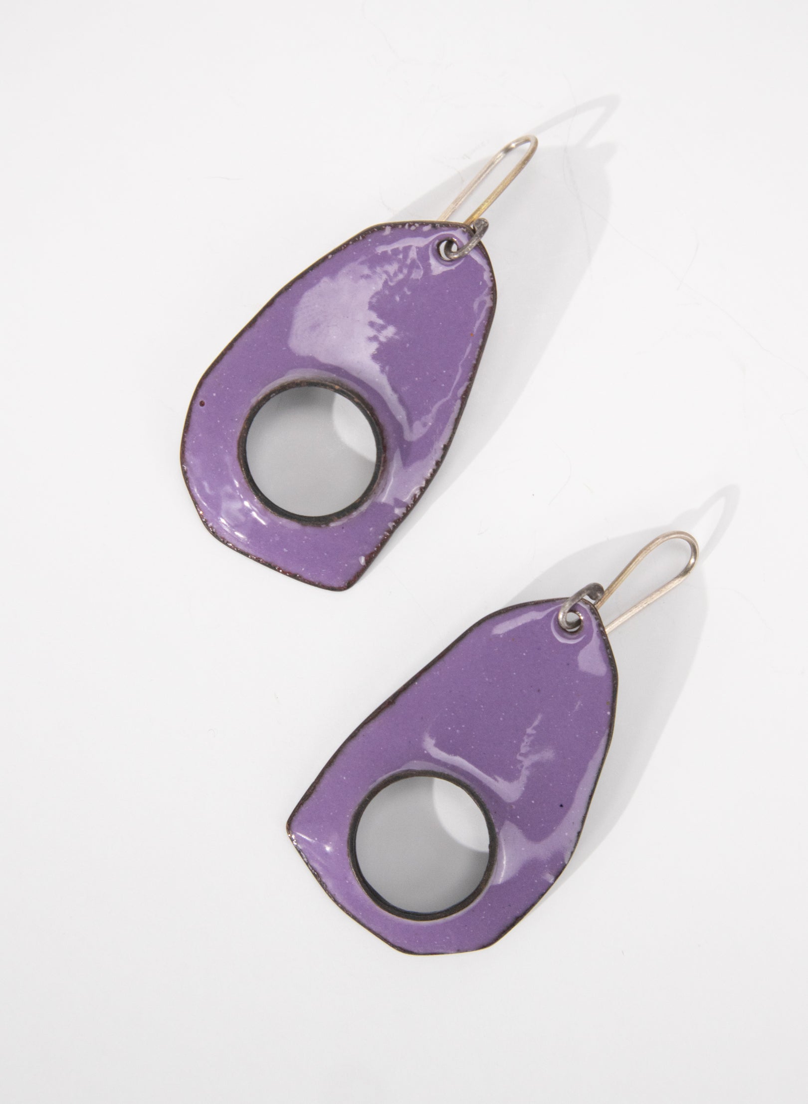 1 Hole Enamel Earrings