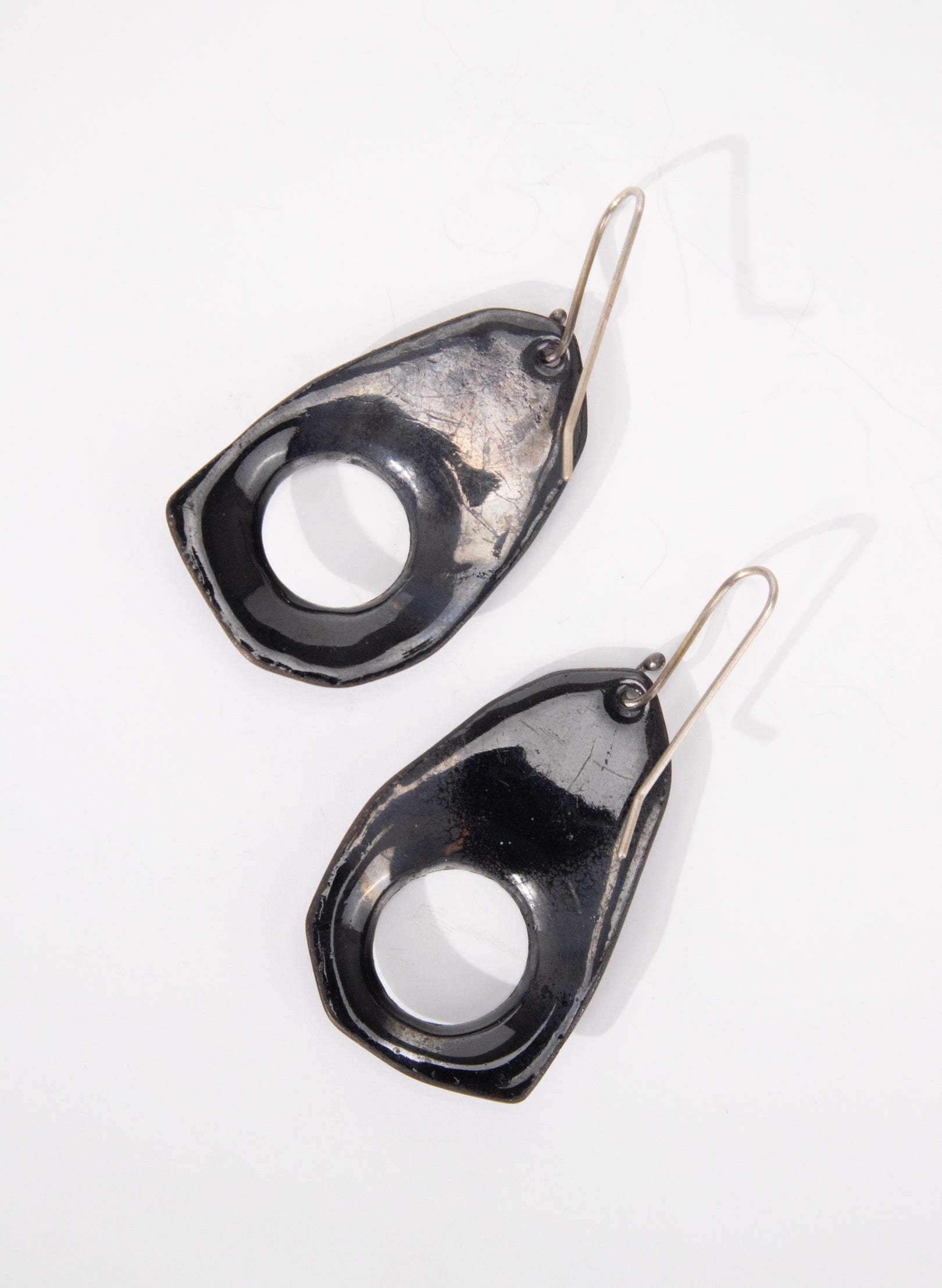 1 Hole Enamel Earrings