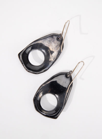 1 Hole Enamel Earrings