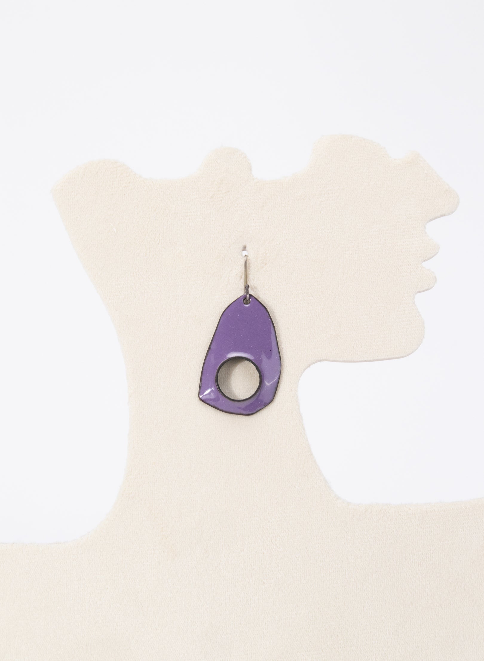 1 Hole Enamel Earrings