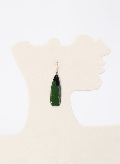 Basil Flow Enamel Earrings