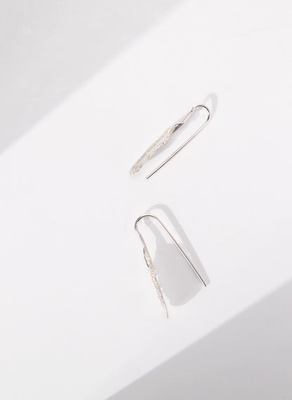 Small Feather Hook Earrings