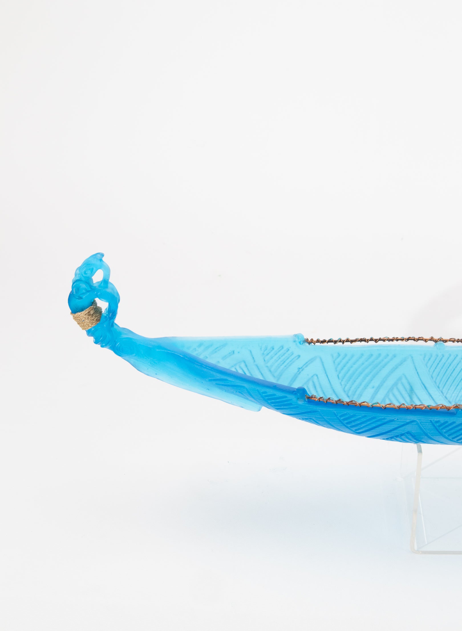 Blue Manaia Canoe