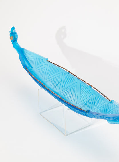 Blue Manaia Canoe