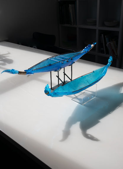 Blue Manaia Canoe
