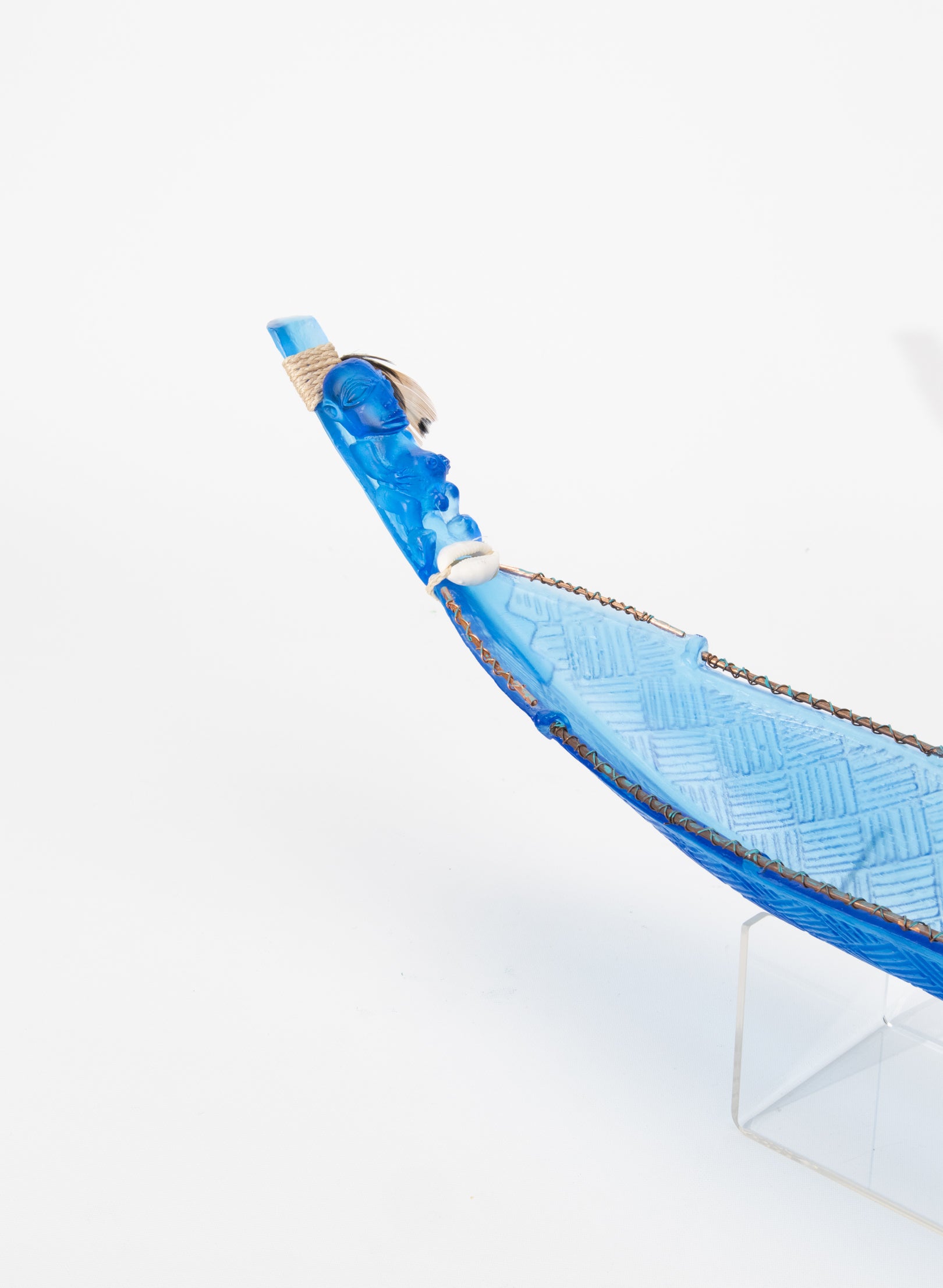 Blue Manaia Canoe