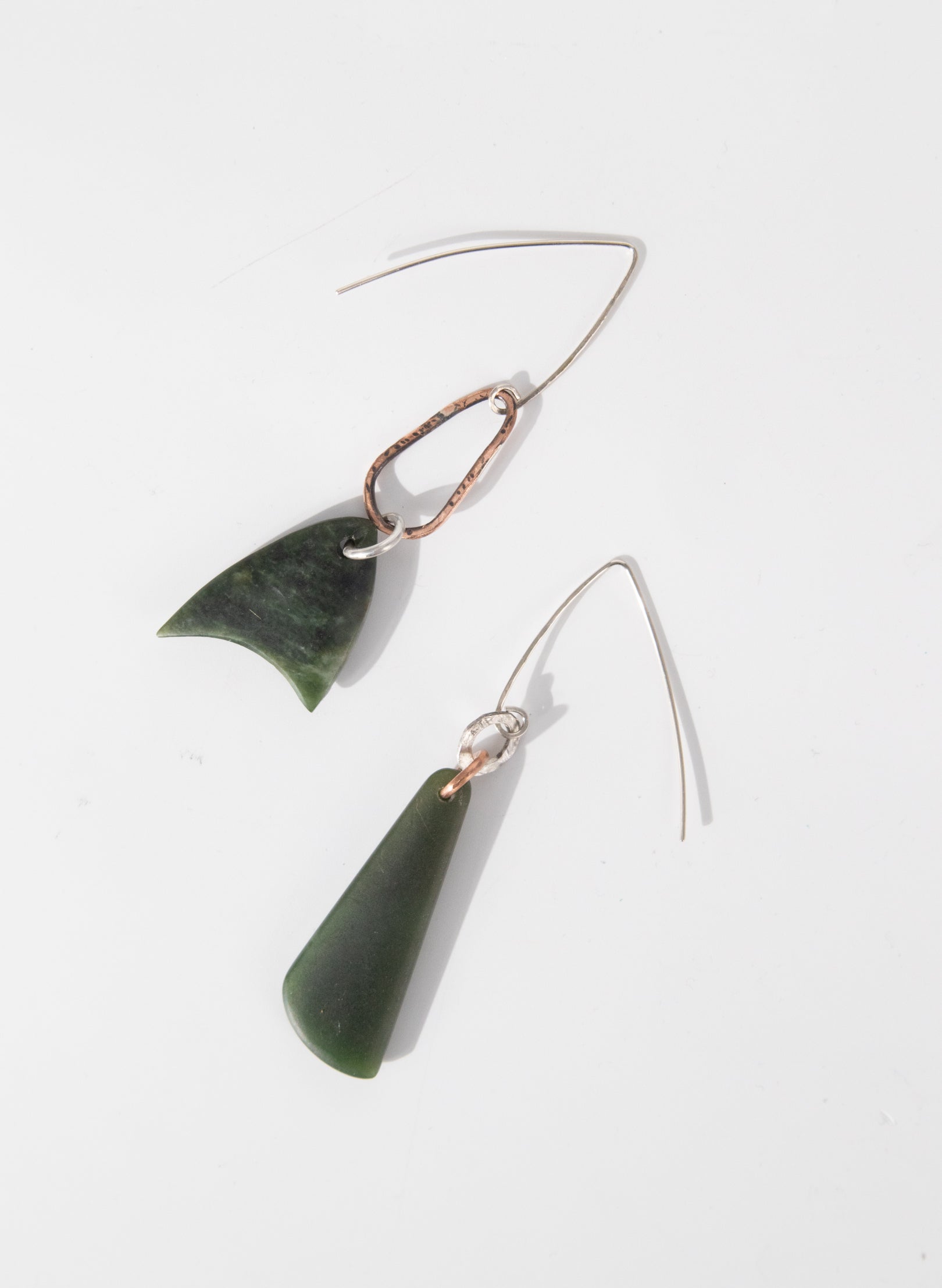 Pounamu Asymmetric Earrings 