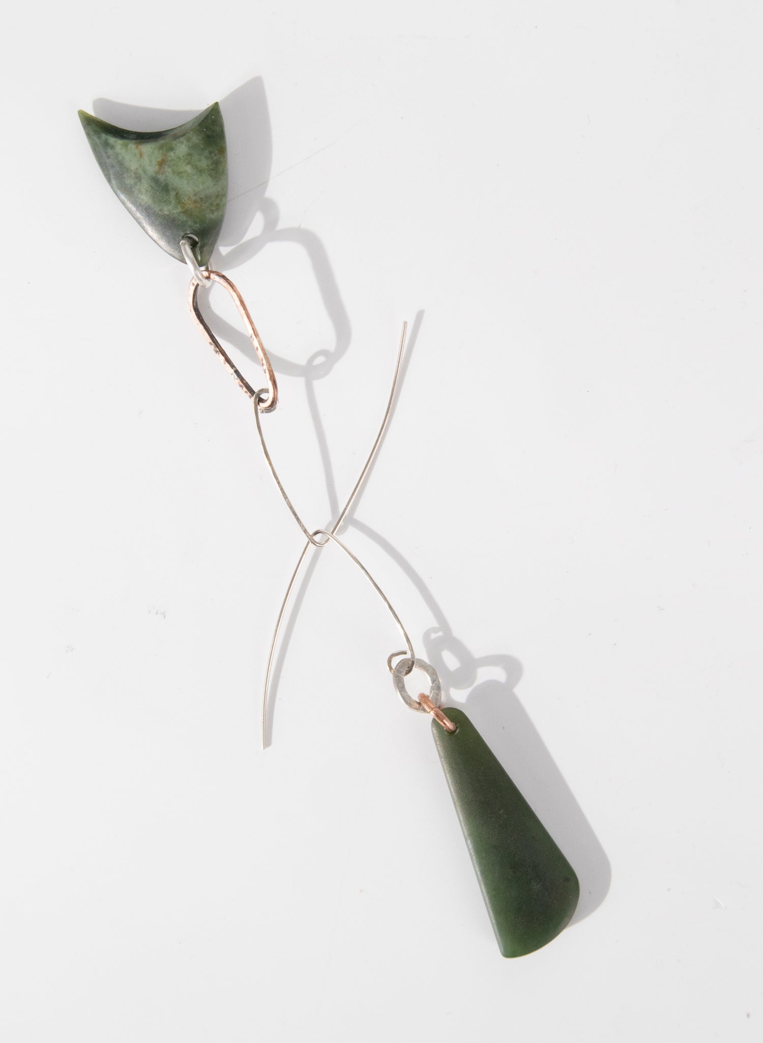 Pounamu Asymmetric Earrings 