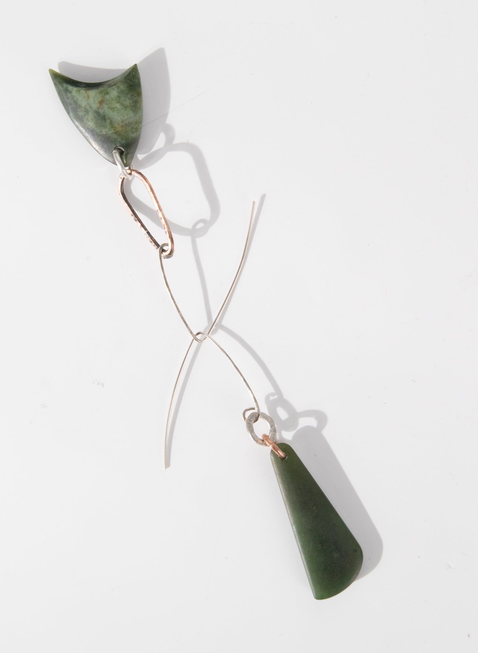 Pounamu Asymmetric Earrings 