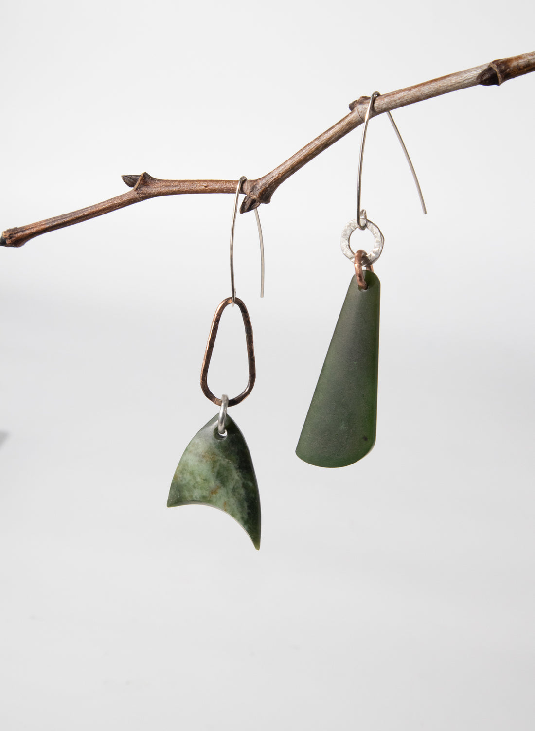 Pounamu Asymmetric Earrings 