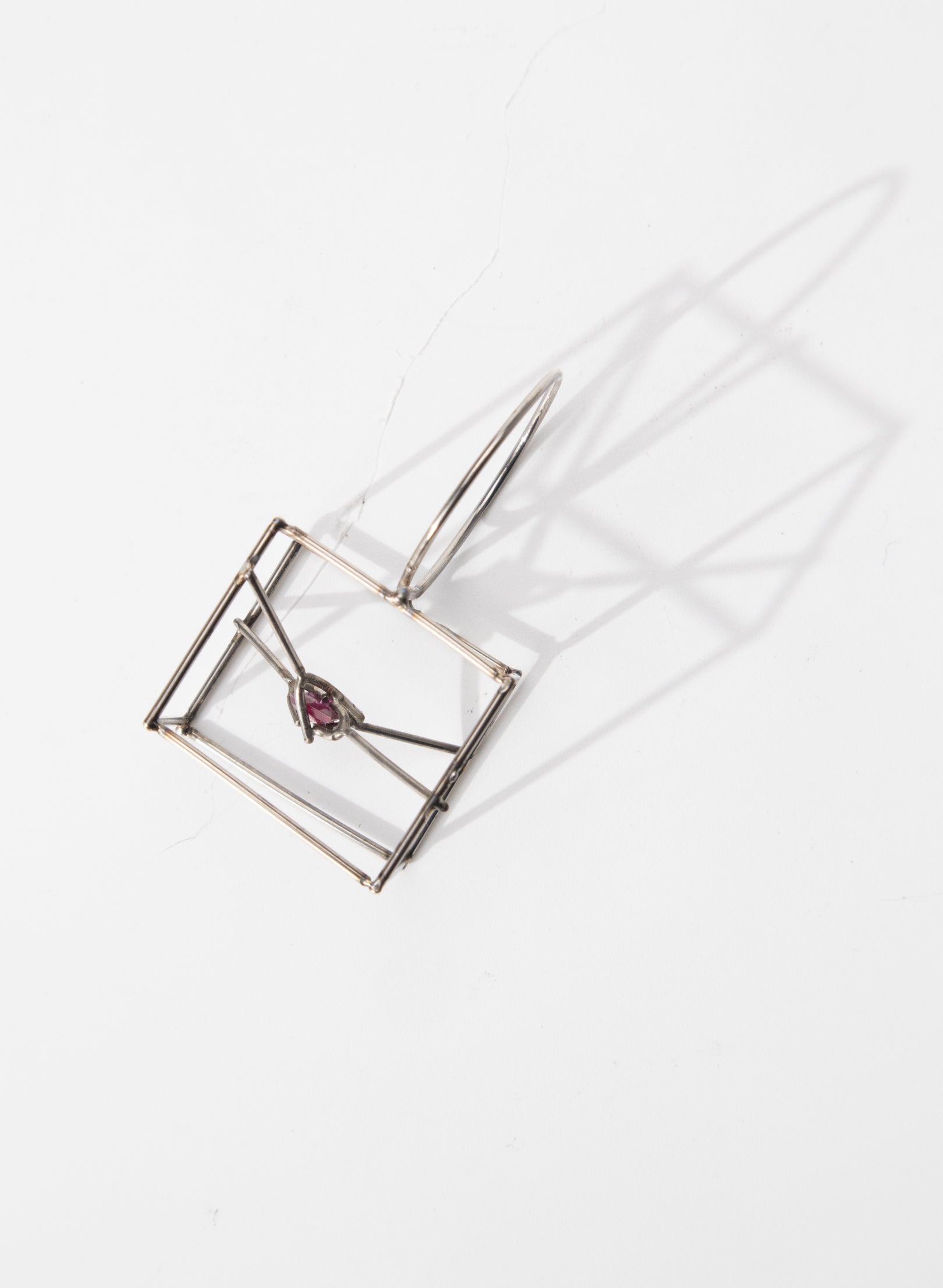 Natural Ruby Cube Ring