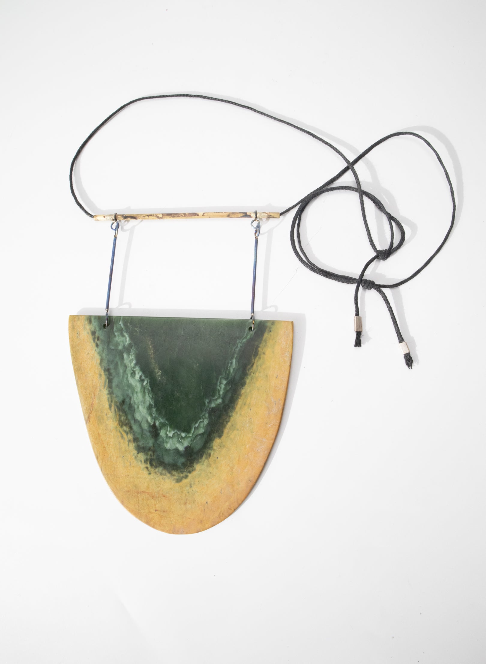 NZ Pounamu Necklace - Titanium