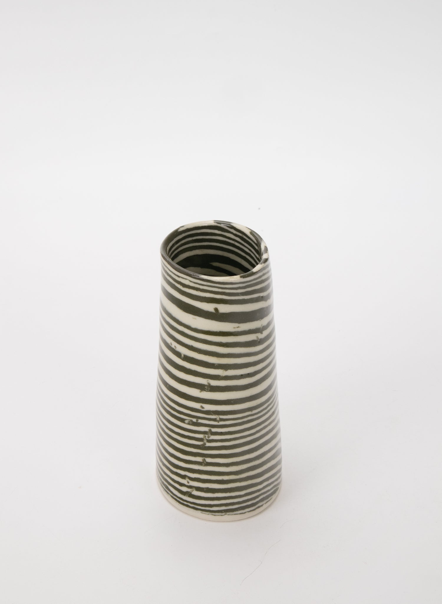 Nerikomi Dark Green Medium Vase