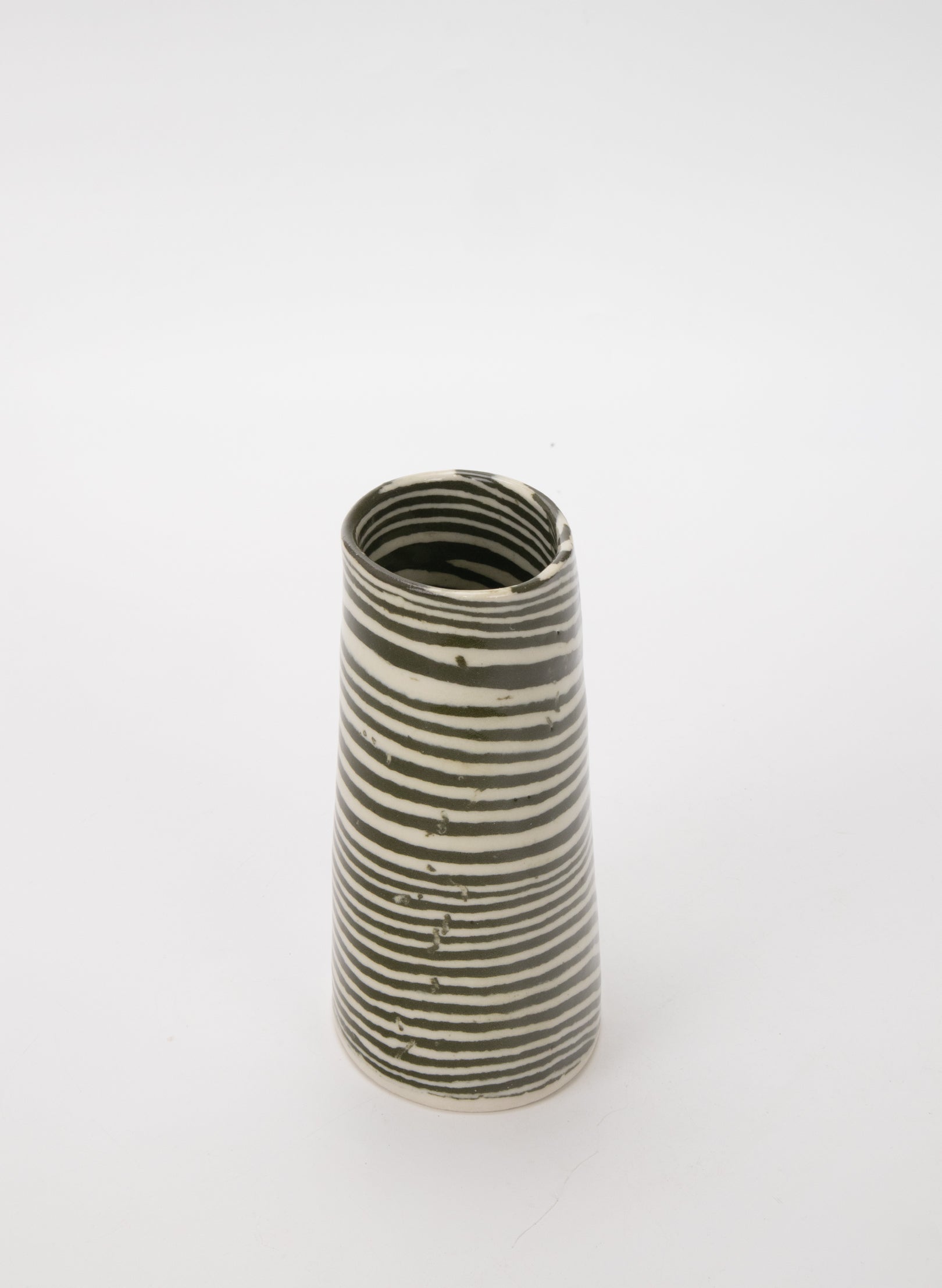 Nerikomi Dark Green Medium Vase