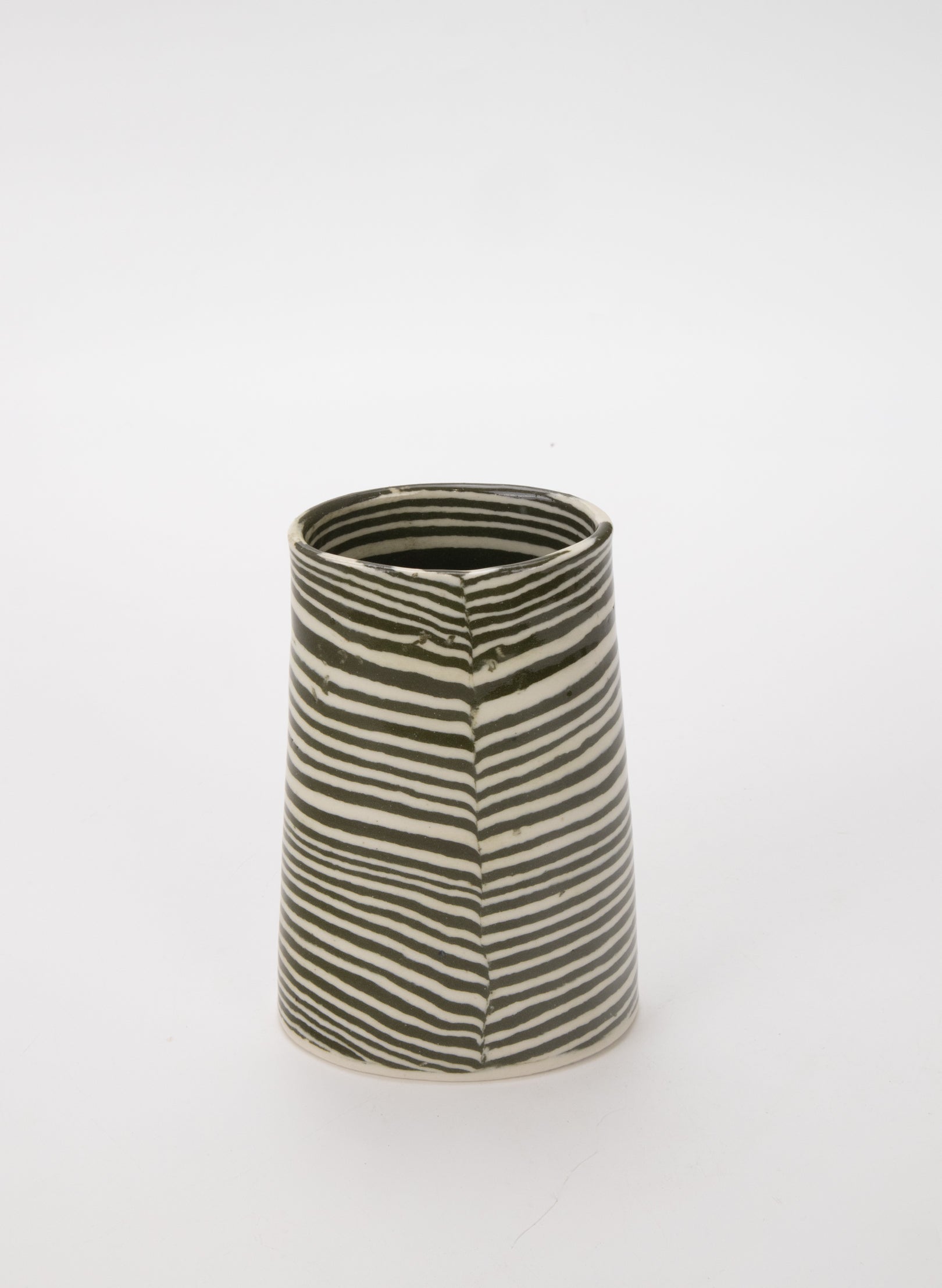 Nerikomi Dark Green Medium Vase
