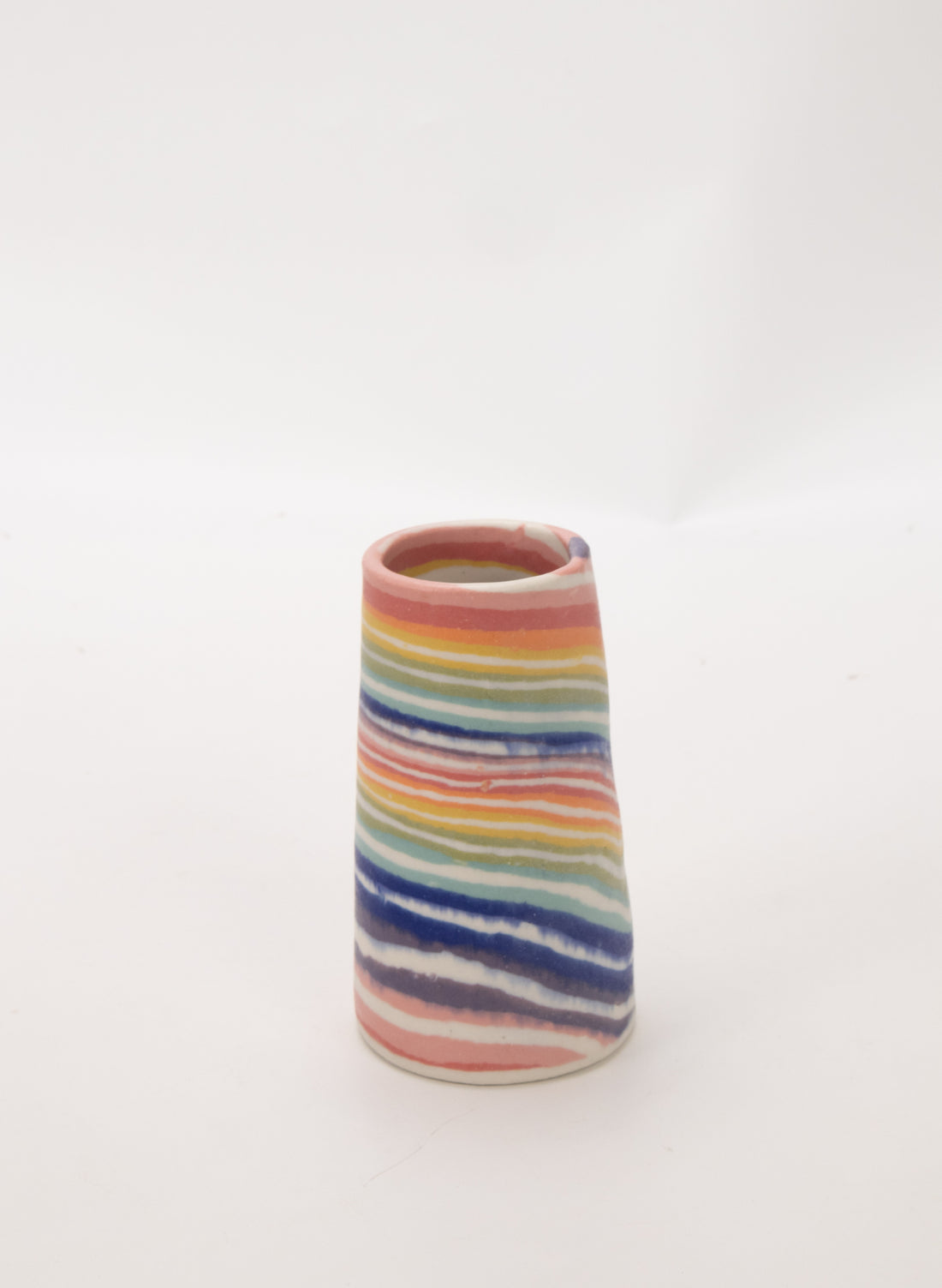 Nerikomi Small Vase - Rainbow