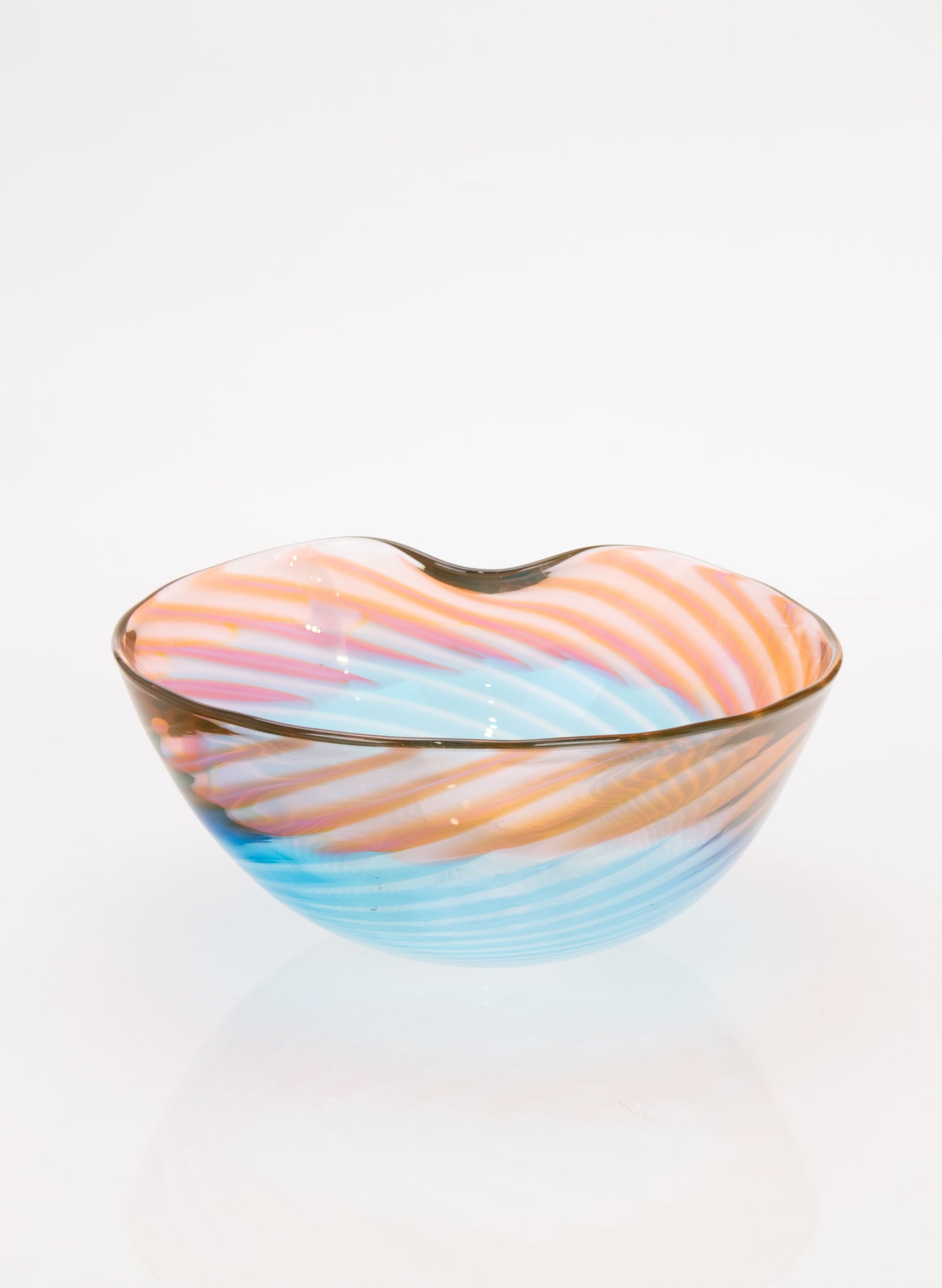 Feather Bowl - Blue Salmon