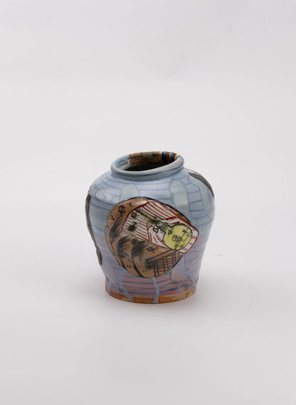 Iro-Shino Yobitsugi Vase