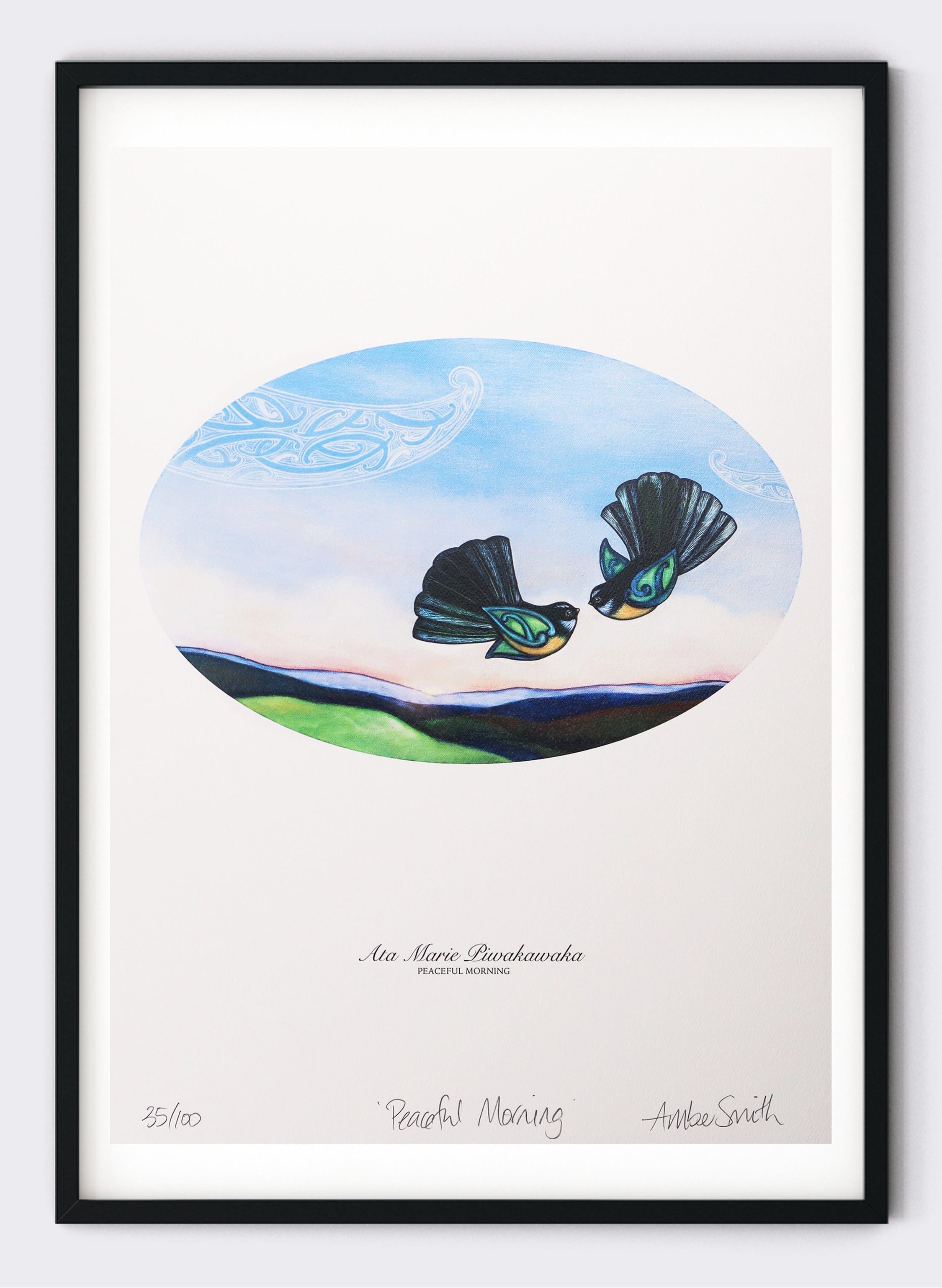 Ata Marie Piwakawaka - Giclée Print