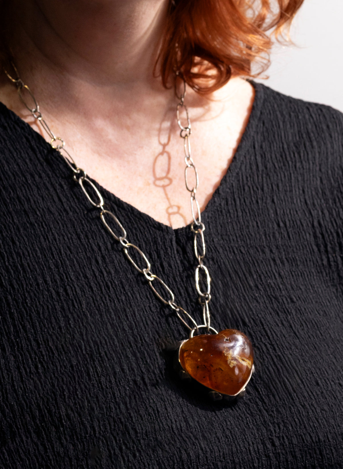 Kauri Gum Heart Necklace