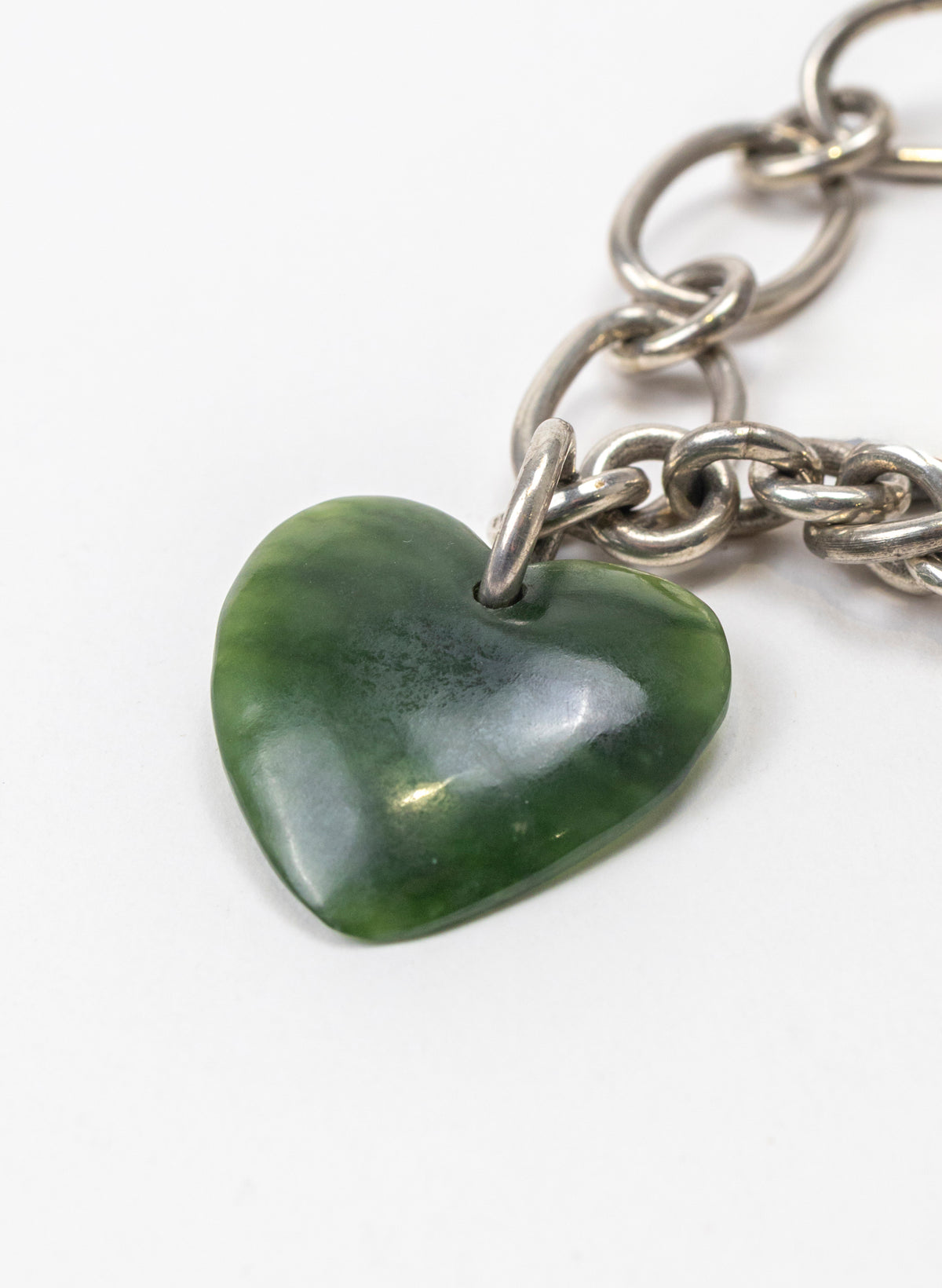 Big Green Heart Bracelet