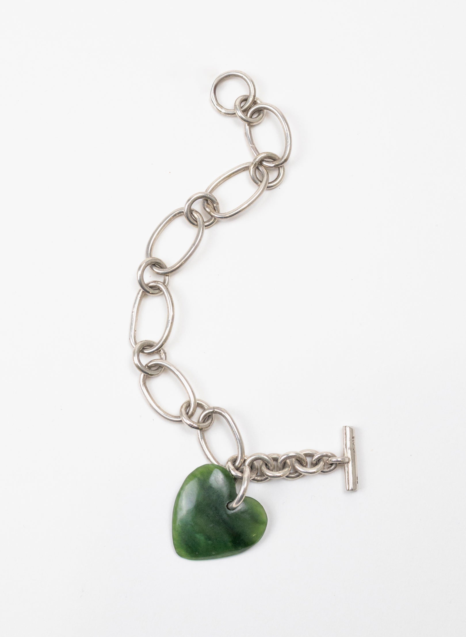 Big Green Heart Bracelet