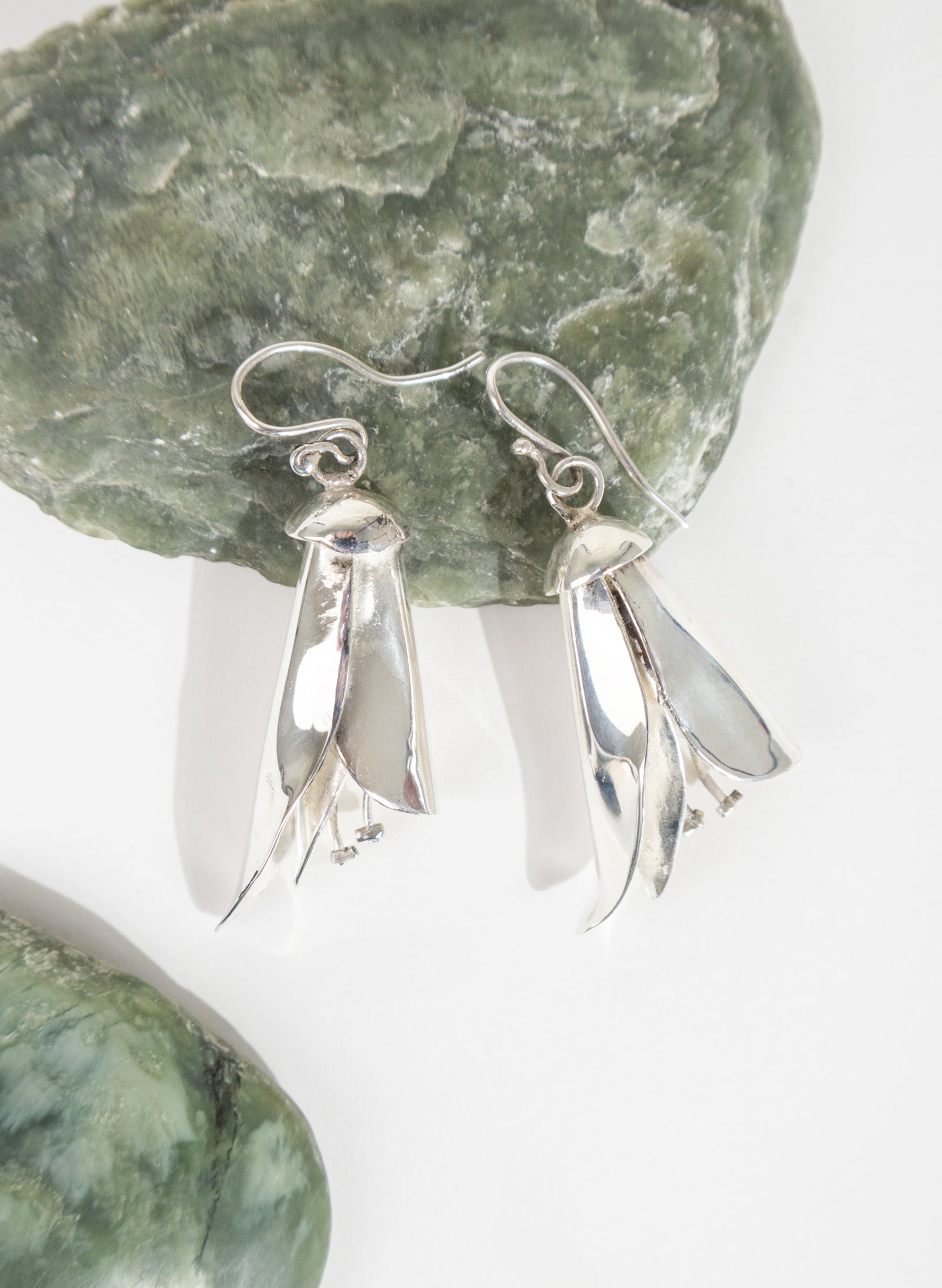 Silver Kōwhai Earrings