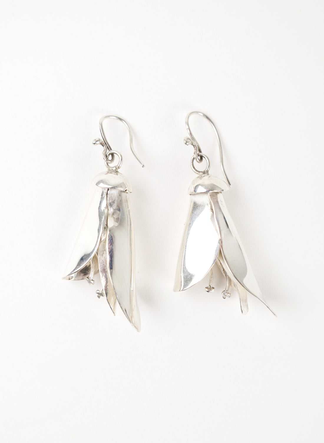 Silver Kōwhai Earrings