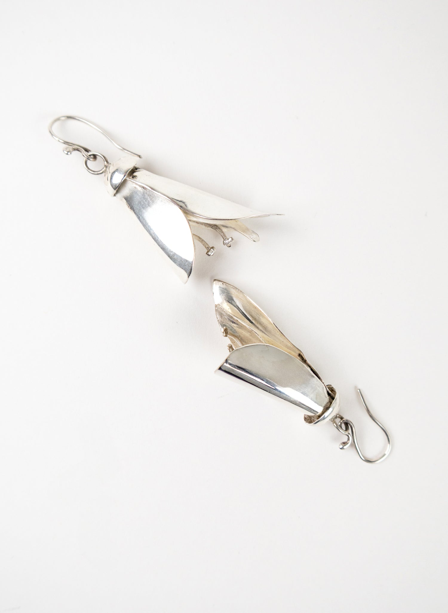 Silver Kōwhai Earrings