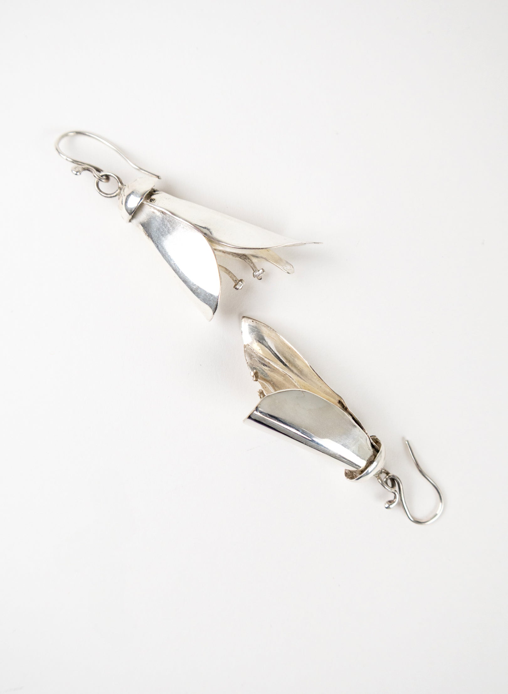 Silver Kōwhai Earrings