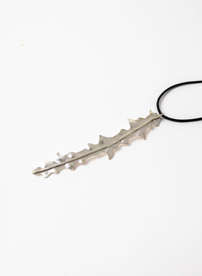 Horoeka Leaf Pendant Silver