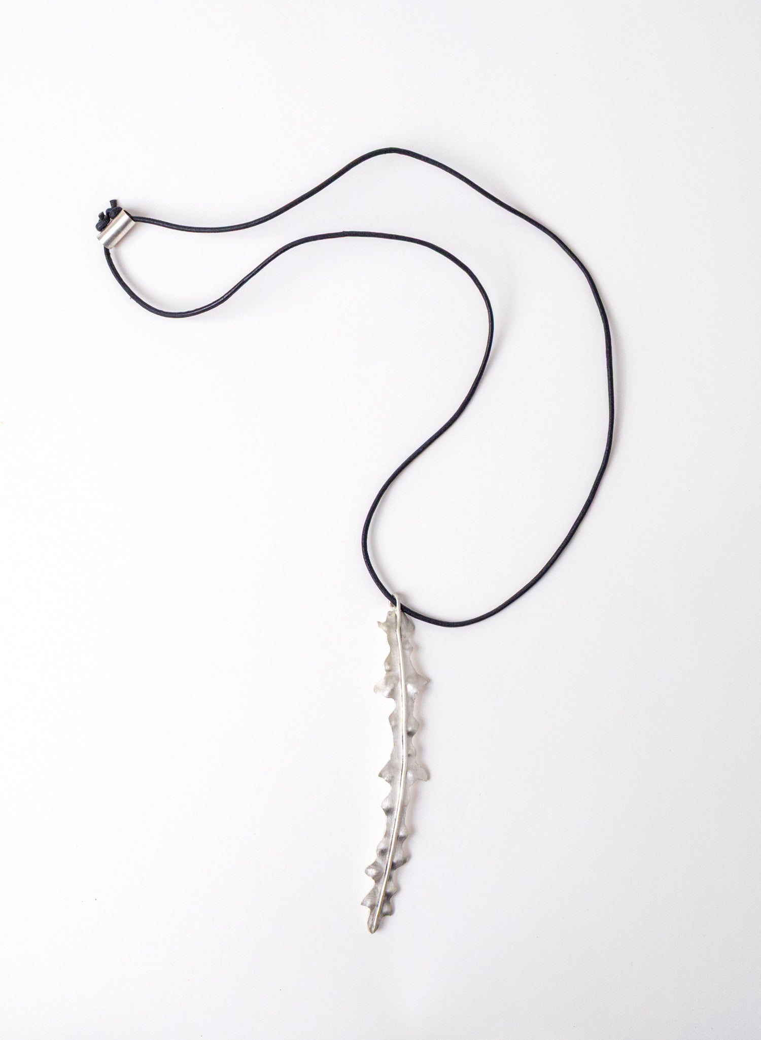 Horoeka Leaf Pendant Silver