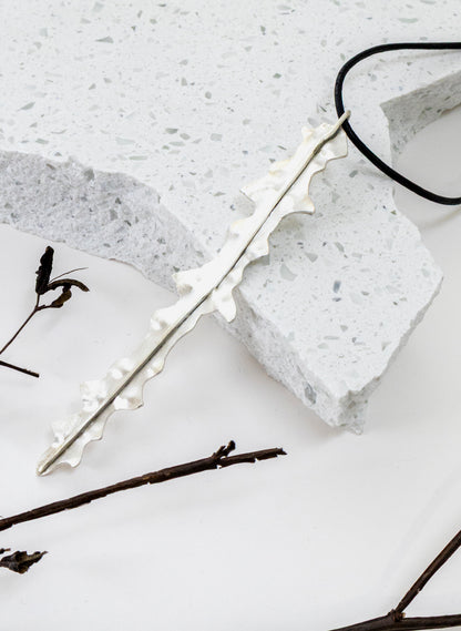 Horoeka Leaf Pendant Silver