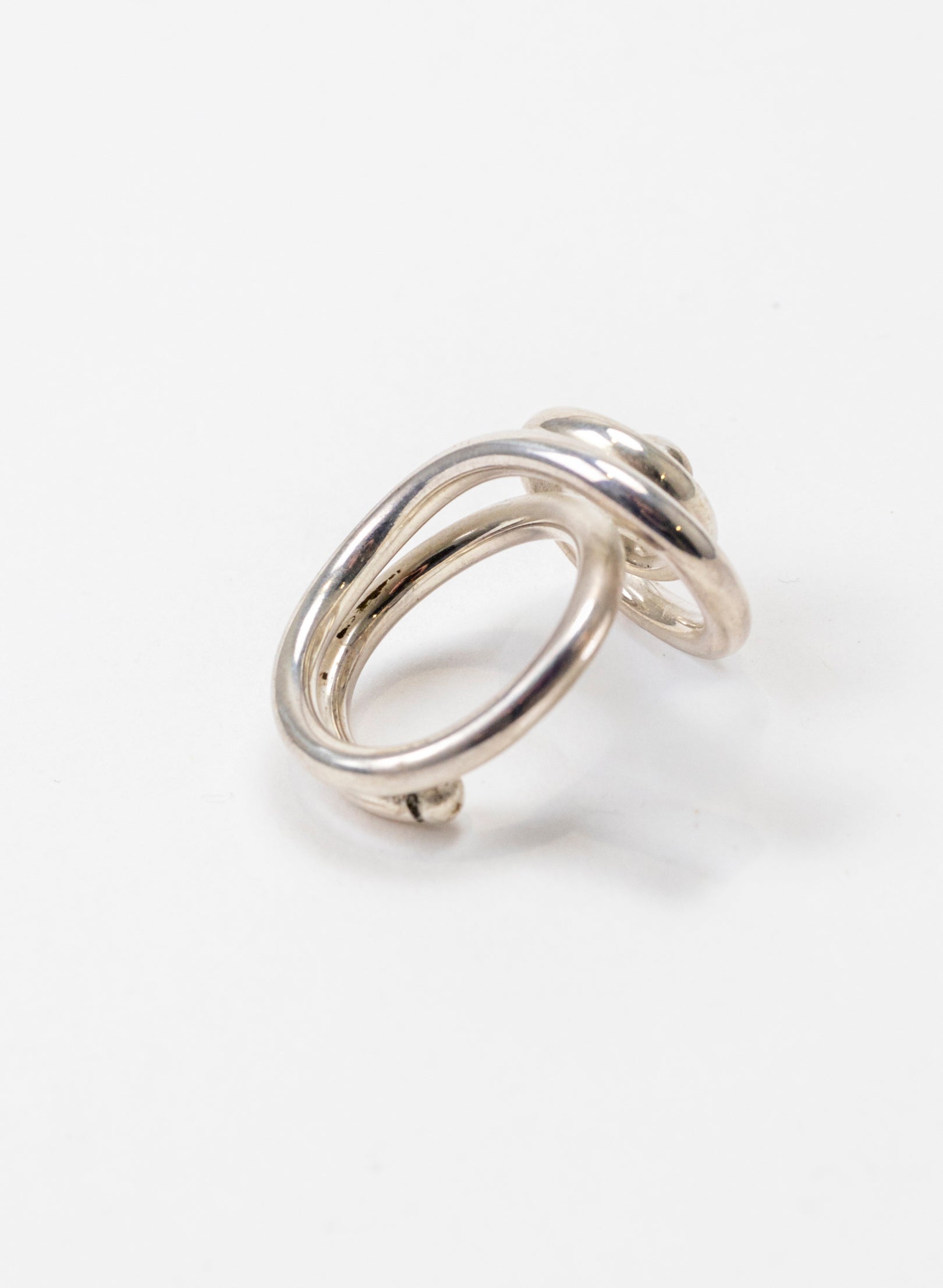Modern Koru Silver Ring