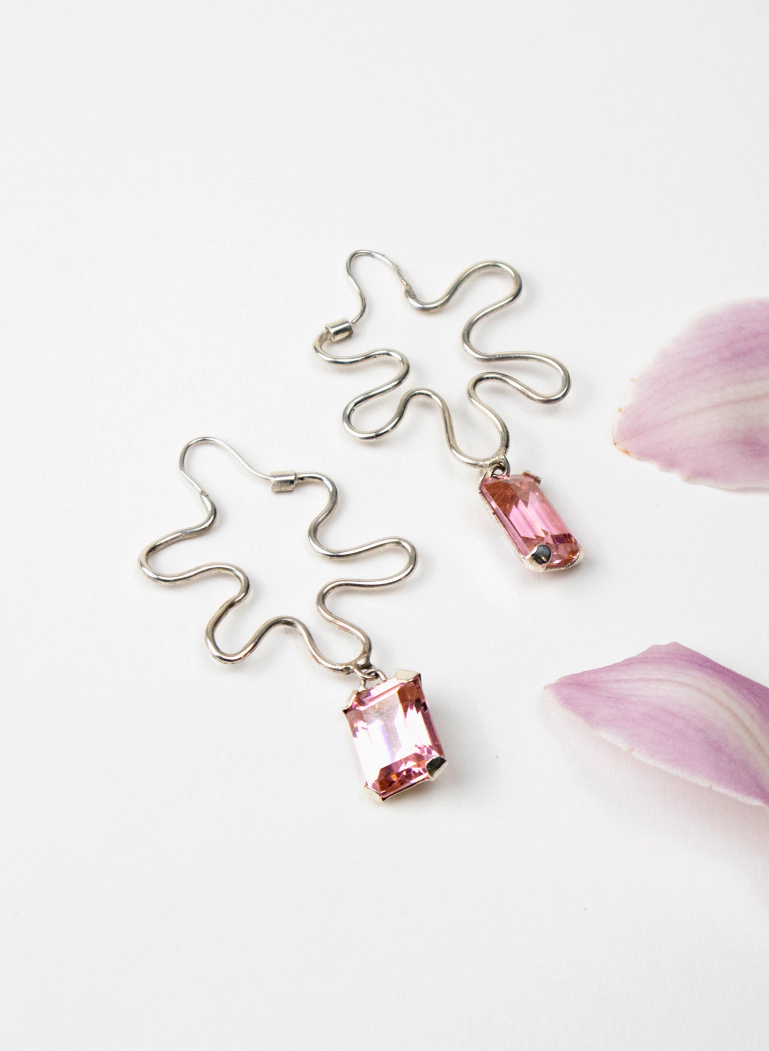 Pink Magnolia Earrings