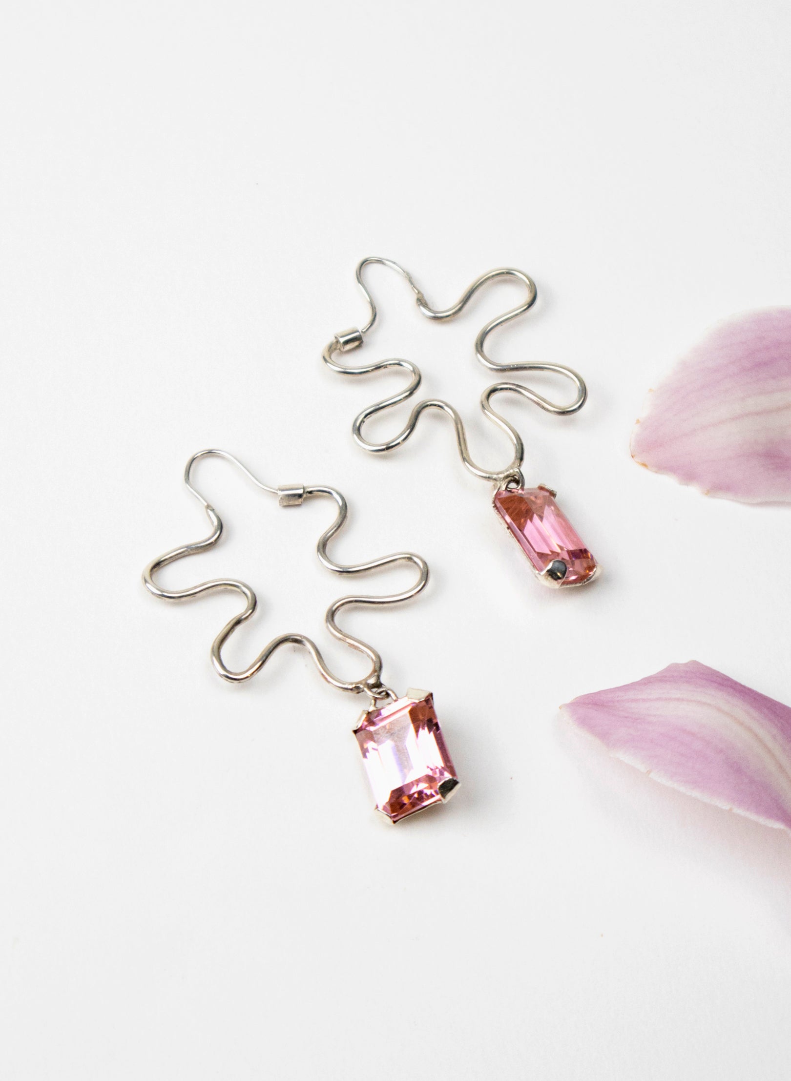 Pink Magnolia Earrings